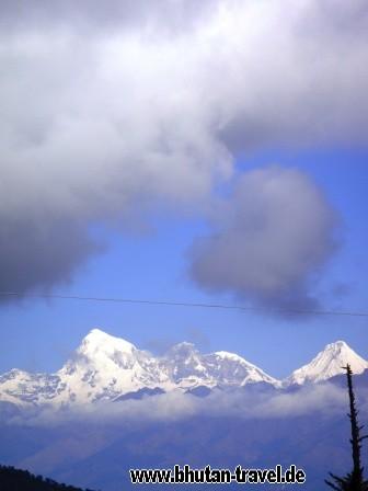 blick auf den jumolhari mountain